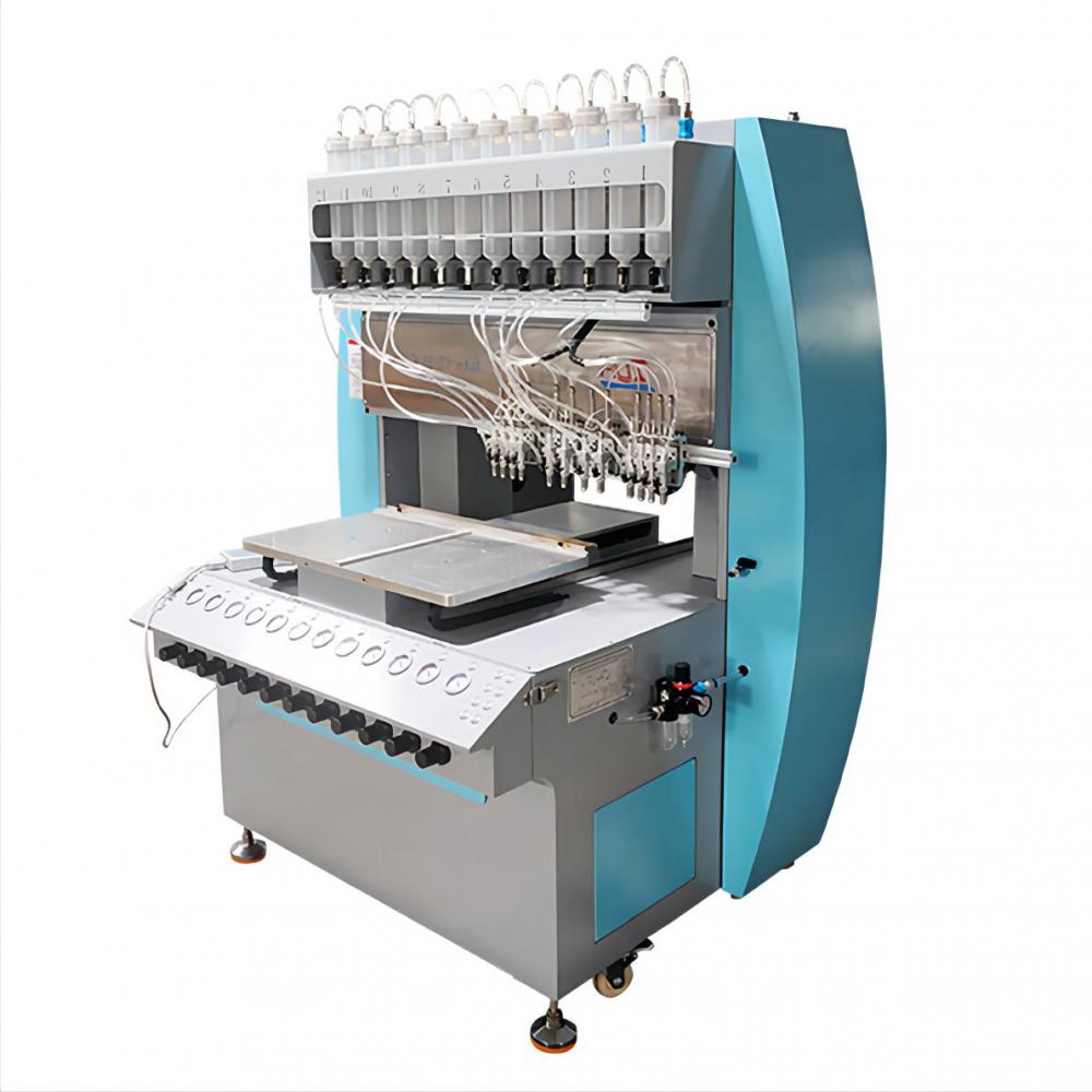 12 ngjyra PVC gome Silicone Patch Machine