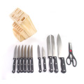 Kit de faca de cozinha 13pcs em aço inoxidável
