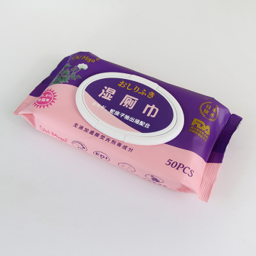 ODM OEM Disposable 50PCS Toilet Flushable Wipes