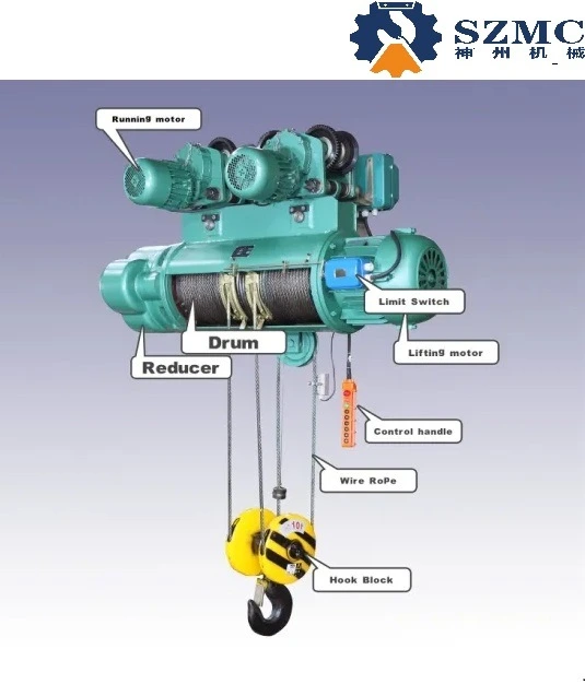 Electric Hoist Single or Double Speed Can Design Factory Price