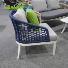 Blue Rope Outdoor Garden Ribbon Sofa Set