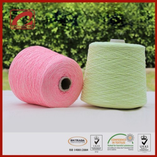 fluorescent effect 77%Cotton 23%Polyamide nylon wholesale cotton cone yarn