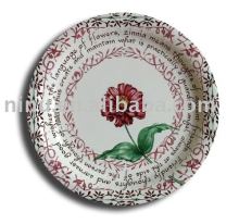 YLRP023 paper plate / heart shaped paper plates