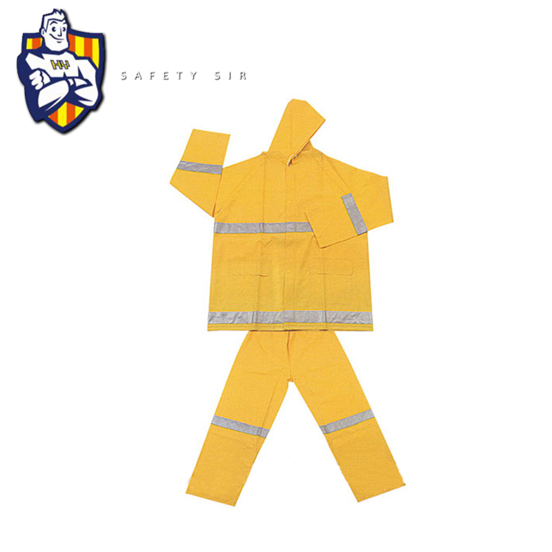 Customized High quality adult Pvc rain coat,Men rain coat, Rain CE Standard.Yellow or Blue colour