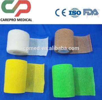 Non-woven veterinary cohesive elastic bandages