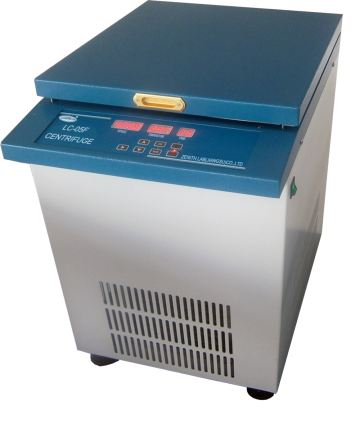 Vertical-type low speed refrigerated centrifuge machine