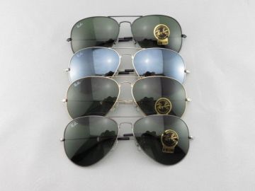 Aviator Shield Non-polarized Ray Ban Cockpit Sunglasses Rb3025 62mm Gold Lens