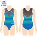 Meninas malha leotards sem mangas