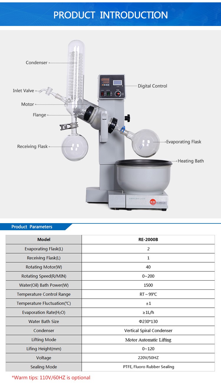 Hot Fractional Distillation Rotary Evaporator in the Lab