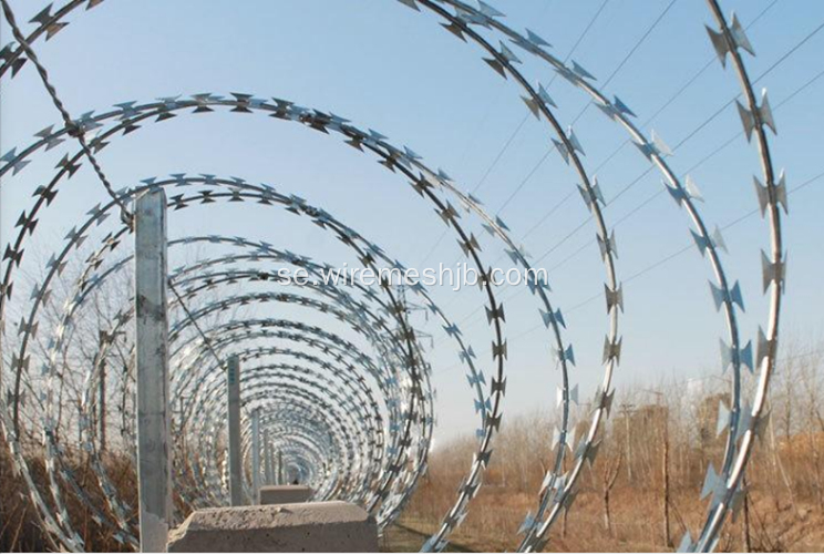 Anti-klättring Concertina Razor Wire