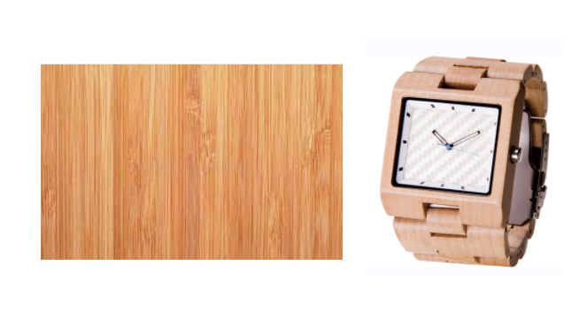 bamboo wrist watch