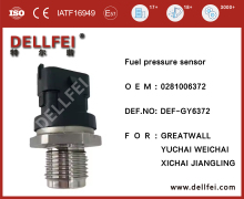 0281006372 High Pressure Oil Fuel Common Rail Fuel Pressure Rail Sensor
