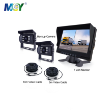 7 Inch Car Rear View Truck Reversing Camera Monitor System (2 Cameras 24V Display)