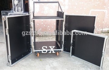 plywood 12U mixer flight case audio case