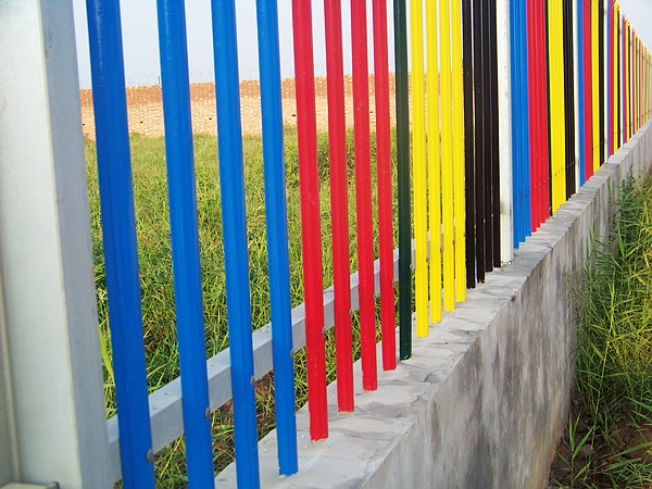 PVC Coated Metal Picket Fence Panels
