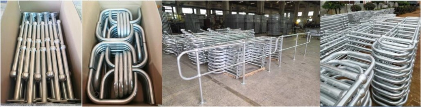 Galvanized or Painted Ball Joint Handrail for Steel Grating Platform Walkway