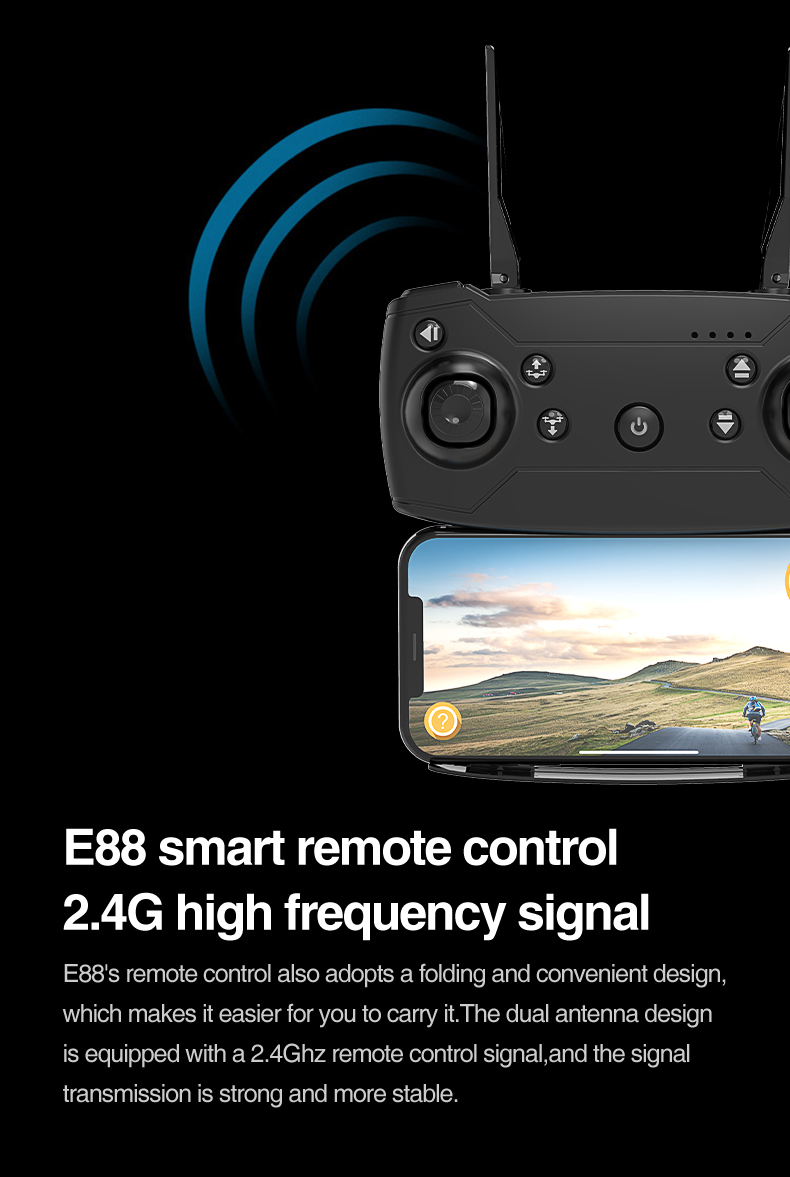 NEW E99 MAX 4K 1080P HD Dual Camera With WiFi FPV Altitude Hold Mode Profesional Helicopter Foldable Quadcopter