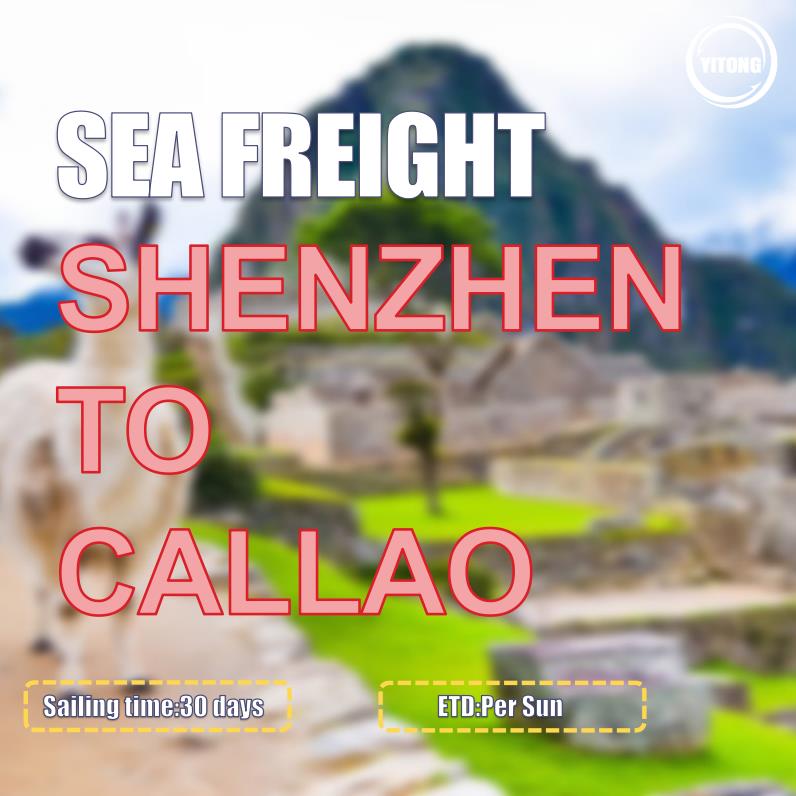 شحن المحيط من Ningbo إلى Callao Peru