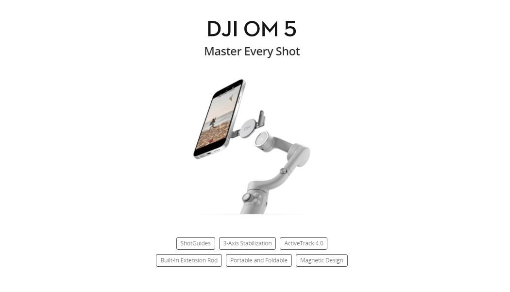 Hot Sale Original In Stock New DJI OM 5 Built-In Extension Rod 3-Axis Active Track 4.0 Portable and Foldable DJI OM 5