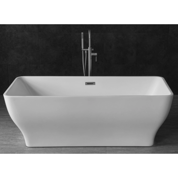 Vasca da bagno freestanding in acrilico bianco per lavatrice da interno