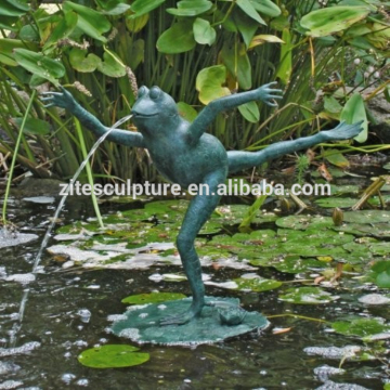 Outdoor Garden Ornament garden frog bronze fountain