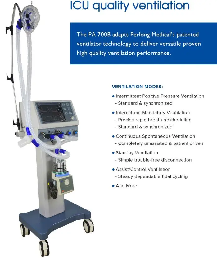 High Quality Ventilator Machine for Sale, Ventilator Breathing Apparatus Hospital Machine Ventilator Price V70 Ventilator