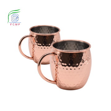 Pure Copper Moscow Mule Mug Set