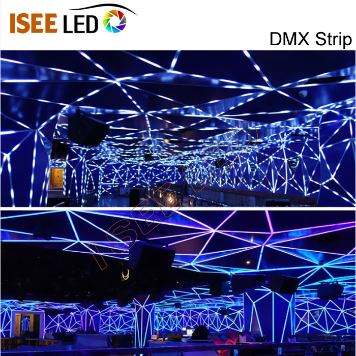 DC7.5V individuel scene DMX LED fleksibel strip