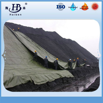 Waterproof and mildew proof canvas tarpaulin for mining