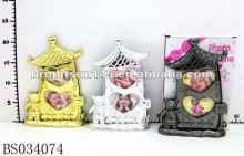 Double heart Castle photo frame