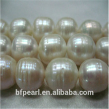 Wholesale White 16" 11-12mm Loose Rice Pearls Strand