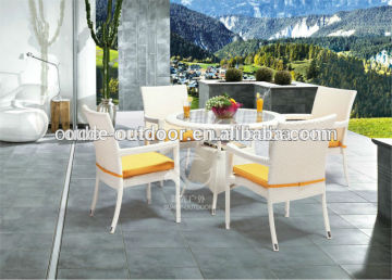 White table chair / rattan furniture