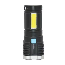 Hot Selling Waterproof USB Rechargeable 4 LED Portable Mini Flashlight for Camping and Hiking