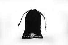 Customized Velvet pouch with black silk string