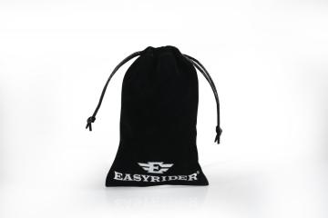 Customized Velvet pouch with black silk string