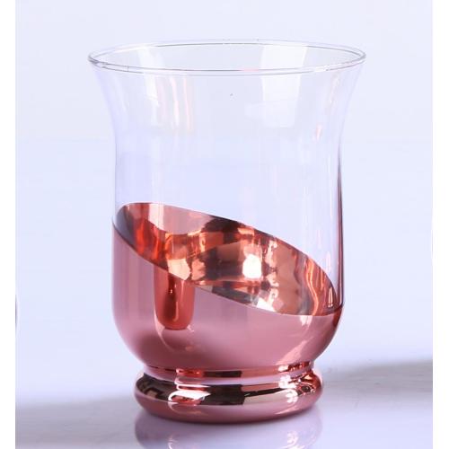 Hot Selling Hand Blown Electroplating Rose Gold Wine Glasses