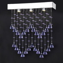 silver romantic wedding light crystal droplet chandelier