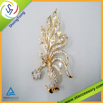 gold plated gemstone jewelry ; 925 silver brooch with natural gemstone