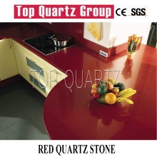 Solid Pure Color Red Quartz Stone Slabs,Red quartz stone countertop,vanity top