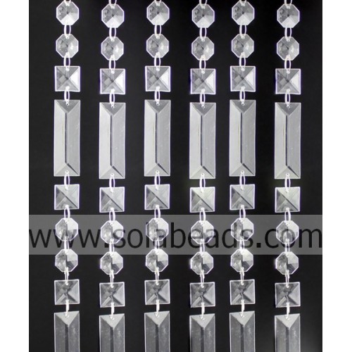 Hochzeit 50MM &amp; 20MM &amp; 18MM Crystal Beading String Garland