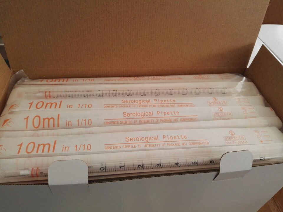 Laboratory Plastic Sterile Individual Wrapped 5ml 10ml 25ml 50ml Serological Pipette