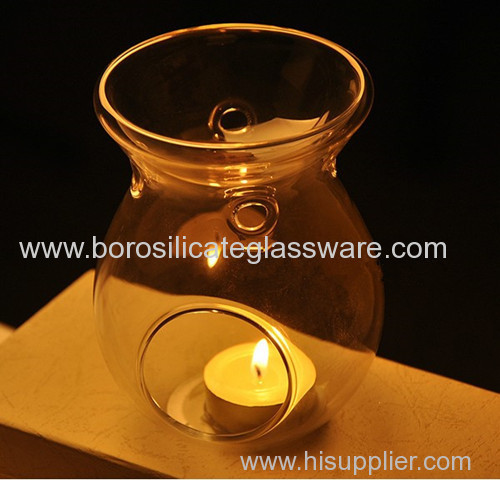 Heat Resistant Aroma Stove Glass Candle Holders 