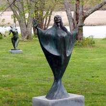 Decorative garden home bronze abstract figure statue