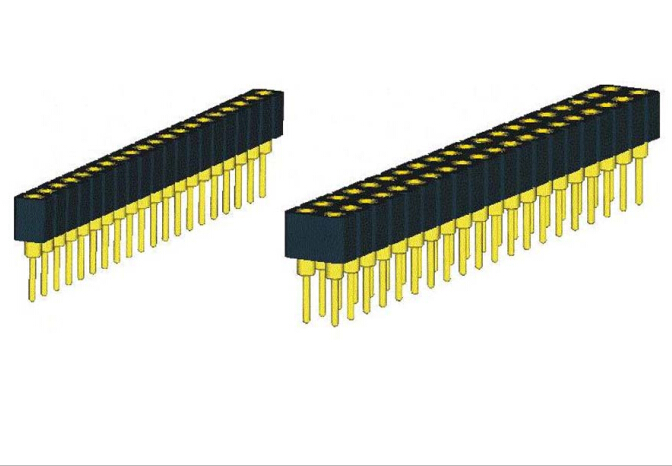 Obrabiane złącza gniazdowe 1,778 mm