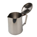 Food Grade Stainless Steel Milk Frother Pitcher-Lid