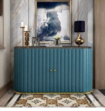 Modern Luxury Marble Top Buffet Dining Room Storage Cabinet
