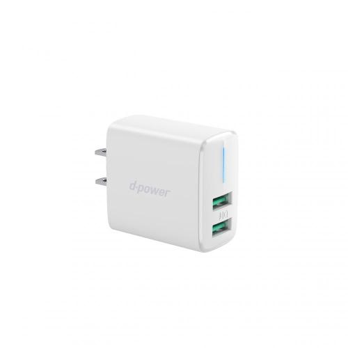 12W Portable High Quality Dual Wall Charger