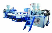 PVC three color upper molding machine