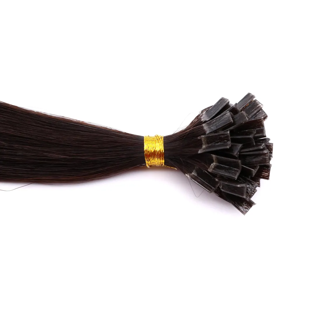 Human Virgin Hair Black Color Straight 18inch V Tip Human Hair Extension Remy Hair