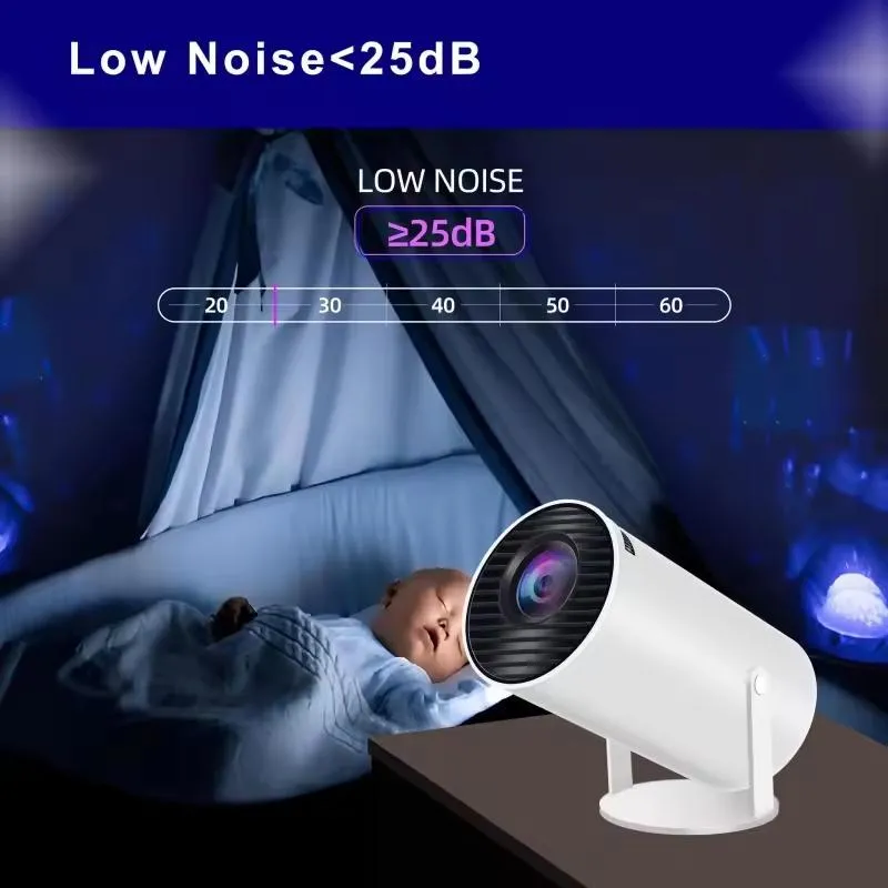 Wireless 4K Remote Projector with Android 11 and Bluetooth Technology Portable